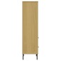 vidaXL Librería con 2 cajones OSLO madera maciza marrón 60x35x128,5 cm vidaXL Librería con 2 cajones OSLO madera maciza marrón 60x35x128,5 cm