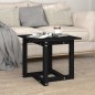 vidaXL Mesa de centro de madera maciza de pino negro 50x50x45 cm vidaXL Mesa de centro de madera maciza de pino negro 50x50x45 cm