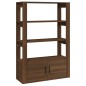 vidaXL Aparador de madera contrachapada marrón roble 80x30x119,5 cm vidaXL Aparador de madera contrachapada marrón roble 80x30x119,5 cm