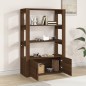 vidaXL Aparador de madera contrachapada marrón roble 80x30x119,5 cm vidaXL Aparador de madera contrachapada marrón roble 80x30x119,5 cm