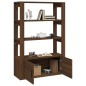 vidaXL Aparador de madera contrachapada marrón roble 80x30x119,5 cm vidaXL Aparador de madera contrachapada marrón roble 80x30x119,5 cm