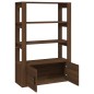 vidaXL Aparador de madera contrachapada marrón roble 80x30x119,5 cm vidaXL Aparador de madera contrachapada marrón roble 80x30x119,5 cm