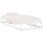 vidaXL Estructura de cama madera maciza blanca 100x200 cm vidaXL Estructura de cama madera maciza blanca 100x200 cm