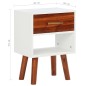 vidaXL Mesita de noche de madera maciza de acacia 40x30x57 cm vidaXL Mesita de noche de madera maciza de acacia 40x30x57 cm