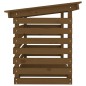 vidaXL Leñero de madera maciza pino marrón miel 108x73x79 cm vidaXL Leñero de madera maciza pino marrón miel 108x73x79 cm