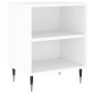 vidaXL Mesita de noche madera de ingeniería blancp 40x30x50 cm vidaXL Mesita de noche madera de ingeniería blancp 40x30x50 cm