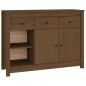vidaXL Aparador de madera maciza de pino marrón miel 100x35x74 cm vidaXL Aparador de madera maciza de pino marrón miel 100x35x74 cm