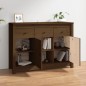 vidaXL Aparador de madera maciza de pino marrón miel 100x35x74 cm vidaXL Aparador de madera maciza de pino marrón miel 100x35x74 cm