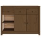 vidaXL Aparador de madera maciza de pino marrón miel 100x35x74 cm vidaXL Aparador de madera maciza de pino marrón miel 100x35x74 cm