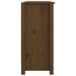 vidaXL Aparador de madera maciza de pino marrón miel 100x35x74 cm vidaXL Aparador de madera maciza de pino marrón miel 100x35x74 cm