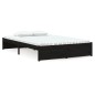 vidaXL Estructura de cama madera maciza negro 120x200 cm vidaXL Estructura de cama madera maciza negro 120x200 cm