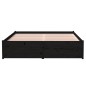 vidaXL Estructura de cama madera maciza negro 120x200 cm vidaXL Estructura de cama madera maciza negro 120x200 cm