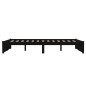 vidaXL Estructura de cama madera maciza negro 120x200 cm vidaXL Estructura de cama madera maciza negro 120x200 cm
