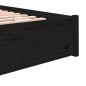 vidaXL Estructura de cama madera maciza negro 120x200 cm vidaXL Estructura de cama madera maciza negro 120x200 cm