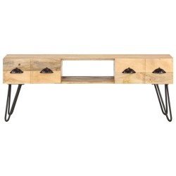vidaXL Mueble para TV madera maciza de mango 120x35x45 cm
