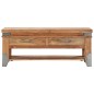 vidaXL Mesa de centro de madera maciza de acacia 110x52x45 cm vidaXL Mesa de centro de madera maciza de acacia 110x52x45 cm