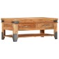 vidaXL Mesa de centro de madera maciza de acacia 110x52x45 cm vidaXL Mesa de centro de madera maciza de acacia 110x52x45 cm