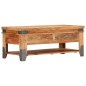 vidaXL Mesa de centro de madera maciza de acacia 110x52x45 cm vidaXL Mesa de centro de madera maciza de acacia 110x52x45 cm