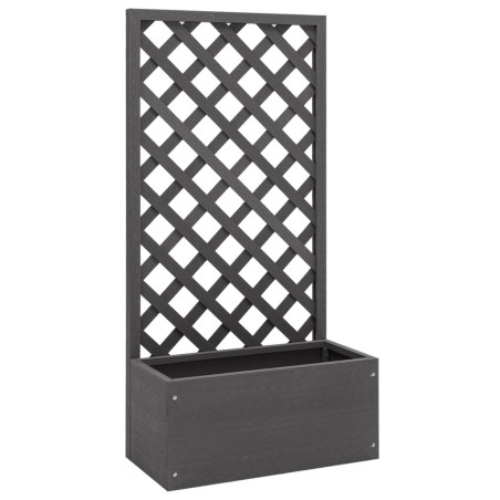 vidaXL Jardinera con enrejado WPC 65x30x135 cm