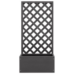 vidaXL Jardinera con enrejado WPC 65x30x135 cm