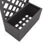 vidaXL Jardinera con enrejado WPC 65x30x135 cm vidaXL Jardinera con enrejado WPC 65x30x135 cm