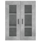 vidaXL Aparador alto madera contrachapada gris hormigón 69,5x34x180 cm vidaXL Aparador alto madera contrachapada gris hormigón 69,5x34x180 cm