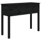 vidaXL Mesa consola de madera maciza de pino negra 100x35x75 cm vidaXL Mesa consola de madera maciza de pino negra 100x35x75 cm