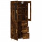 vidaXL Aparador alto madera contrachapada roble ahumado 69,5x34x180 cm vidaXL Aparador alto madera contrachapada roble ahumado 69,5x34x180 cm
