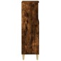 vidaXL Armario de baño madera contrachapada roble ahumado 30x30x100 cm vidaXL Armario de baño madera contrachapada roble ahumado 30x30x100 cm