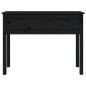 vidaXL Mesa consola de madera maciza de pino negra 100x35x75 cm vidaXL Mesa consola de madera maciza de pino negra 100x35x75 cm