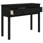 vidaXL Mesa consola de madera maciza de pino negra 100x35x75 cm vidaXL Mesa consola de madera maciza de pino negra 100x35x75 cm