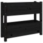 vidaXL Jardinera de madera maciza de pino negro 77x25x66 cm vidaXL Jardinera de madera maciza de pino negro 77x25x66 cm