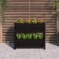 vidaXL Jardinera de madera maciza de pino negro 77x25x66 cm vidaXL Jardinera de madera maciza de pino negro 77x25x66 cm