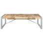 vidaXL Mesa de centro madera de mango rugosa 140x140x40 cm