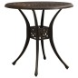 vidaXL Mesa de jardín bronce aluminio fundido 78x78x72 cm vidaXL Mesa de jardín bronce aluminio fundido 78x78x72 cm