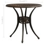 vidaXL Mesa de jardín bronce aluminio fundido 78x78x72 cm vidaXL Mesa de jardín bronce aluminio fundido 78x78x72 cm