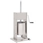 vidaXL Embutidora manual de acero inoxidable plateado 10 L vidaXL Embutidora manual de acero inoxidable plateado 10 L