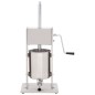 vidaXL Embutidora manual de acero inoxidable plateado 10 L vidaXL Embutidora manual de acero inoxidable plateado 10 L