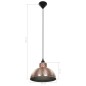 vidaXL Lámparas de techo semiesféricas 2 unidades color cobre vidaXL Lámparas de techo semiesféricas 2 unidades color cobre