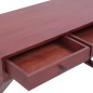 vidaXL Escritorio ordenador madera maciza de caoba marrón 132x47x77 cm vidaXL Escritorio ordenador madera maciza de caoba marrón 132x47x77 cm
