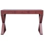 vidaXL Escritorio ordenador madera maciza de caoba marrón 132x47x77 cm vidaXL Escritorio ordenador madera maciza de caoba marrón 132x47x77 cm