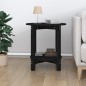 vidaXL Mesa de centro de madera maciza de pino negro Ø55x60 cm vidaXL Mesa de centro de madera maciza de pino negro Ø55x60 cm
