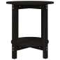 vidaXL Mesa de centro de madera maciza de pino negro Ø55x60 cm vidaXL Mesa de centro de madera maciza de pino negro Ø55x60 cm