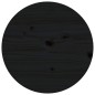 vidaXL Mesa de centro de madera maciza de pino negro Ø55x60 cm vidaXL Mesa de centro de madera maciza de pino negro Ø55x60 cm