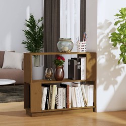 vidaXL Estantería/divisor madera de pino marrón miel 80x25x70 cm