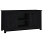 vidaXL Mueble de TV de madera maciza de pino negro 103x36,5x52 cm vidaXL Mueble de TV de madera maciza de pino negro 103x36,5x52 cm