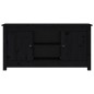 vidaXL Mueble de TV de madera maciza de pino negro 103x36,5x52 cm vidaXL Mueble de TV de madera maciza de pino negro 103x36,5x52 cm