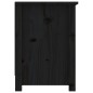 vidaXL Mueble de TV de madera maciza de pino negro 103x36,5x52 cm vidaXL Mueble de TV de madera maciza de pino negro 103x36,5x52 cm