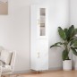 vidaXL Aparador alto madera contrachapada blanco 34,5x34x180 cm vidaXL Aparador alto madera contrachapada blanco 34,5x34x180 cm