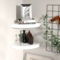 vidaXL Estante flotante de pared 2 uds MDF blanco brillo 25x25x3,8 cm vidaXL Estante flotante de pared 2 uds MDF blanco brillo 25x25x3,8 cm